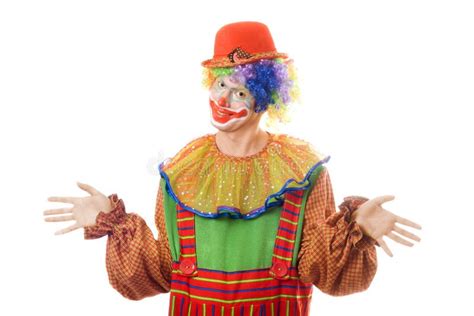 Two Smiling Clown Stock Photo Image Of Person Happiness 15723346