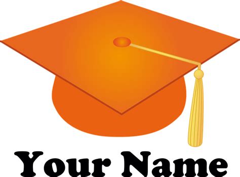 Download Hd Graduation Cap Picture Orange Graduation Cap Clipart