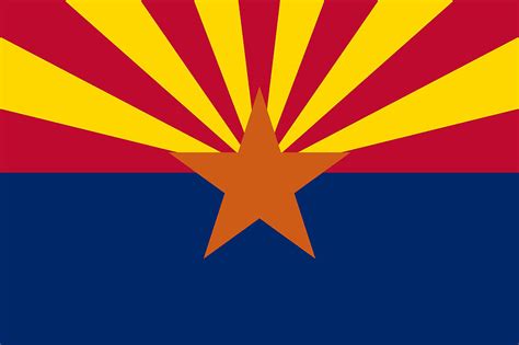 Arizona Flag Digital Art By Tilen Hrovatic