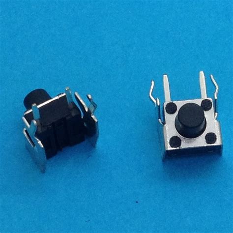 6x6x8 Mm 668 Mm Micro Switch 4 Pin Pcb Tactile Push Button Switch For