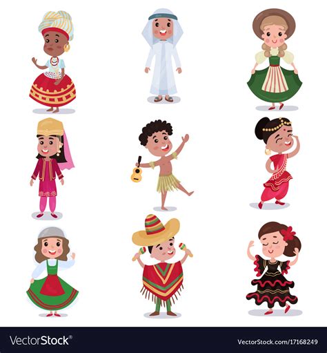 Traditional Dress Of Five Countries Ng