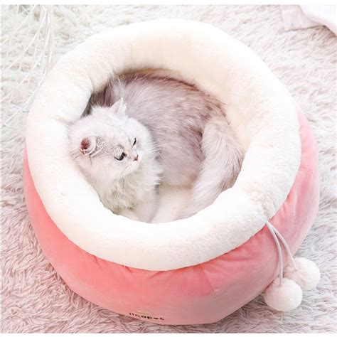 Cats Sweety Pink Warm Bed Cat Bed Warm Bed Cats