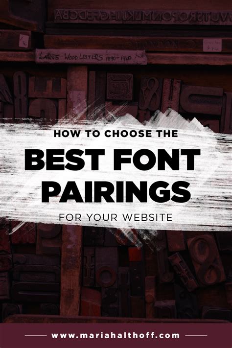 How To Choose The Best Font Pairings For Your Website — Mariah Althoff