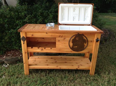 Refine your search for diy mini bar. Outdoor Rustic Wooden Cooler Bar, Serving or Console Table ...