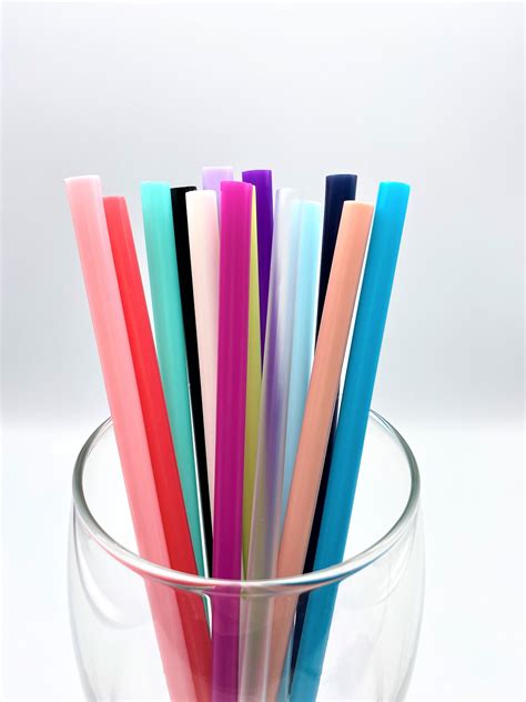 Small Colorful Straws Reusable Straws Plastic Straws Etsy