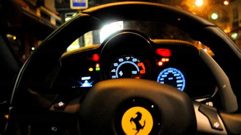 Inside Ferrari 458 Italia Start Up And Hard Revs Youtube