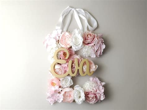 Check spelling or type a new query. Rose Gold Flower Initial Letter Decor for Nursery Baby ...