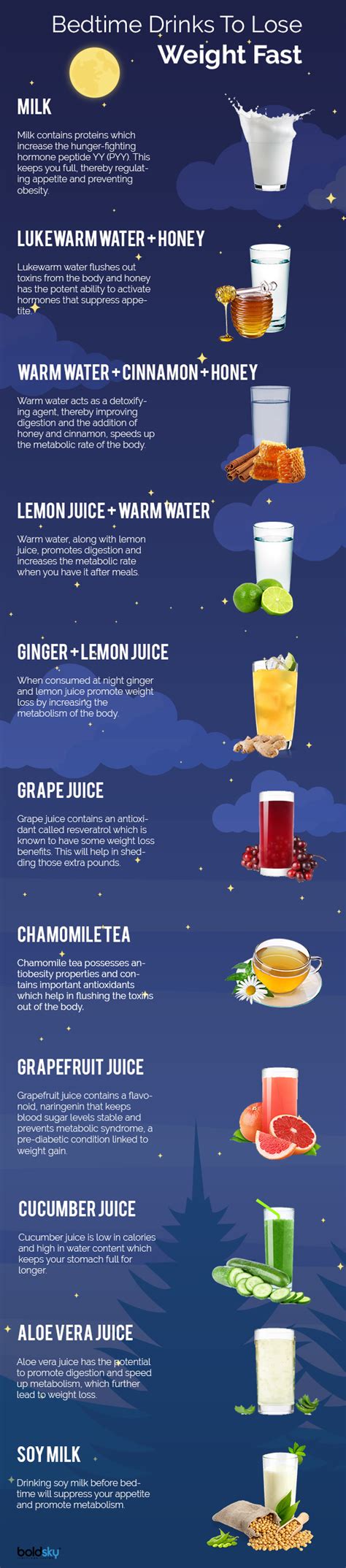 11 Powerful Bedtime Drinks To Lose Weight Fast