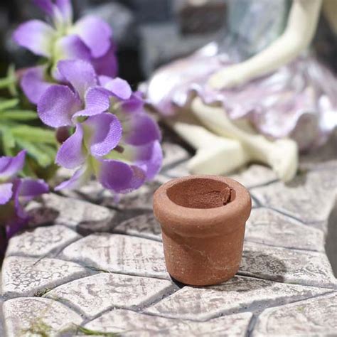 Miniature Terra Cotta Flower Pot Fairy Garden Miniatures Dollhouse