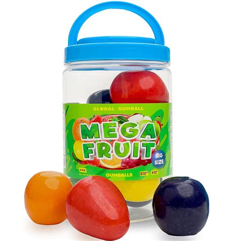 Buy Giant Gumballs 2 Inch Jumbo Bubble Gum Balls 8 Pcs Mega Fruit