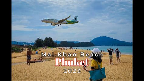 Mai Khao Beach A Place You Can Watch A Plane Landing Closely At Phuket