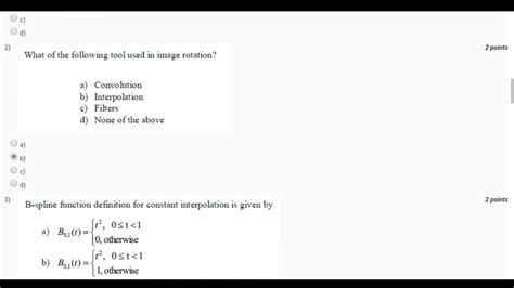 Nptel Digital Image Processing Week 4 Assignment Solutions