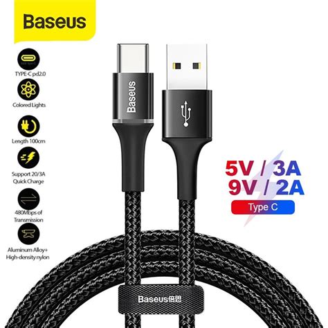 Jual Baseus Halo Kabel Data Fast Charging Usb Micro Type C