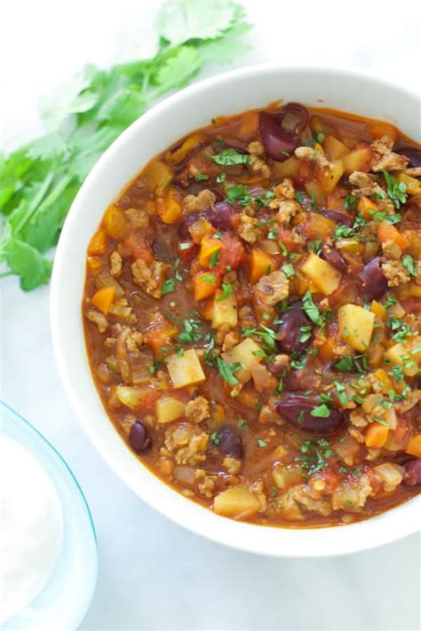Extra Lean Turkey Chili With Carrots Turnips