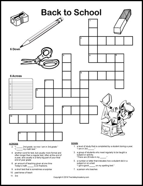 Synonyms Crossword Puzzle Pdf K5 Learning 3rd Grade Vocabulary