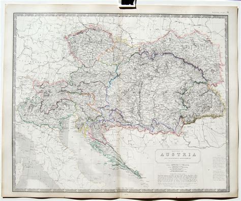 1850 Alexander Keith Johnston Map Of The Austrian Empire