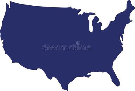 United States Of America Map Stock Vector Illustration Of America