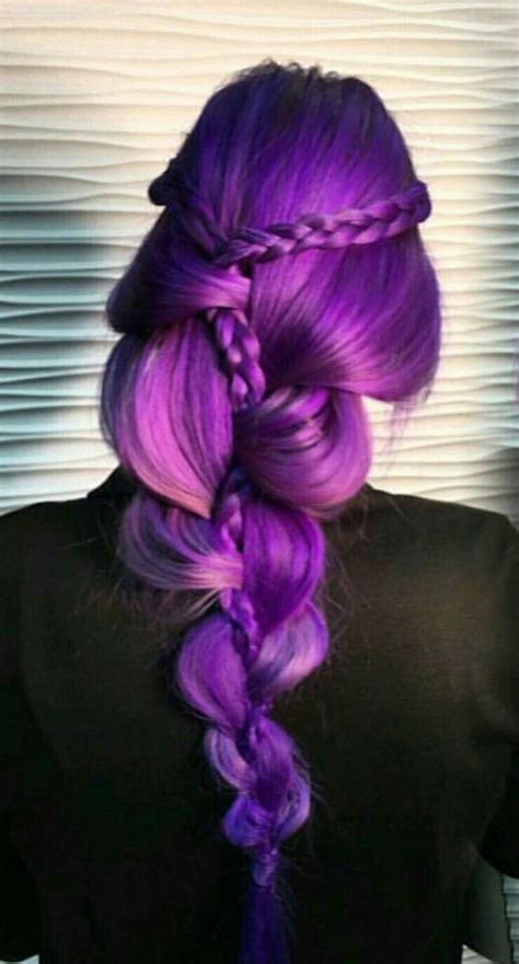 Purple Hair Braid Stephhstyles On Instagram Acconciature Acconciature Sposa Sposa