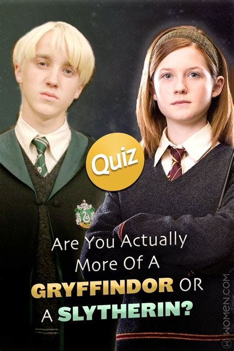 Hogwarts Quiz Are You Actually More Of A Gryffindor Or A Slytherin