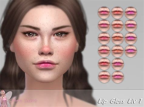 Lip Gloss Liv 1 The Sims 4 Download Simsdomination Lip Gloss