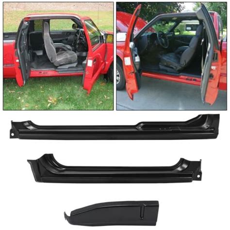 Rocker Panels And Left Cab Corner For 94 04 Chevy S10 Sonoma Extended Cab