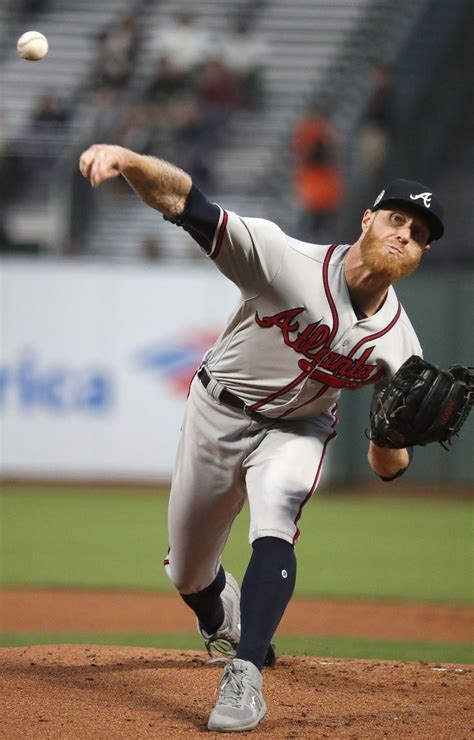 Atlanta Braves Starting Pitcher Mike Foltynewicz 26 Throws Against