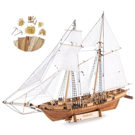 Caribbean Pirate Ship Handcrafted Wooden Model 37 Sailboat Ph