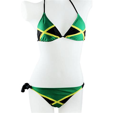 jamaican color flag bikini bashment authority