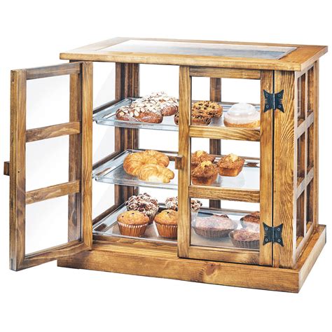 Cal Mil 3621 99 Madera Rustic Pine 3 Tier Paneled Bakery Display Case