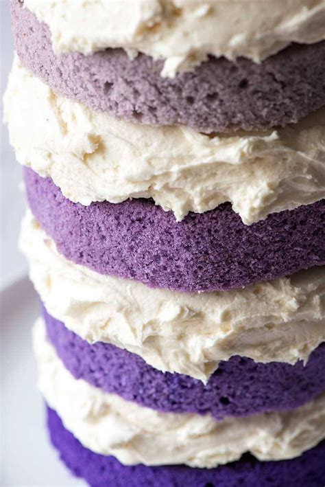 Naked Purple Ombre Layer Cake Beautiful Layers Of Homemade Hooplah