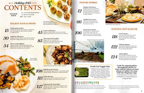 The first time i heard of wegmans, someone — a friend, a college roommate — mentioned it in a group conversation, and the reaction went something like this: Wegmans MENU Magazine / Holiday, 2015 - Cuisine, Cookbook Recipes by Staff, Wegmans Food Markets ...