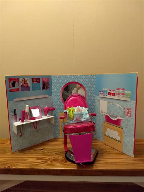 American Girl Limited Edition Salon Set Set Includes Styling Chair With Original Box Salon