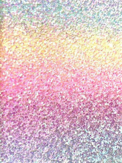 Pastel Rainbow Chunky Glitter Pu Leather Fabric Etsy