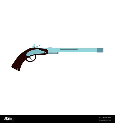 Pistola Pistola Arma Ilustración Vectorial Aislados Arma De Fuego