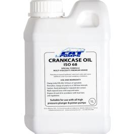 If too much oil is added, oil will spit from the red fill cap. CAT Pump Oil ISO 68 - Octo Marine