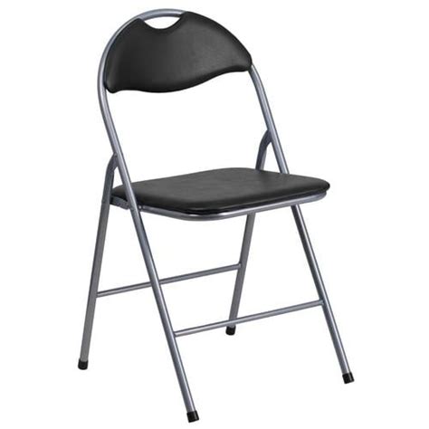 4.5 out of 5 stars 3,479. Flash Furniture Outdoor Black Metal Upholstered Vinyl Standard Folding Chair in the Folding ...