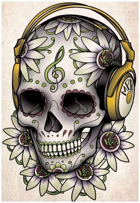 280 Best Sugar Skull Tattoo Designs With Meanings 2022 Día De Los