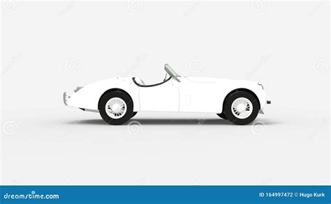 3d Rendering Of A Classic Vintage Car Isolated In Studio Background