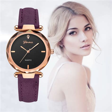 Womens Watches 2018 Top Brand Fashion Leather Wrist Watch Women Watches Ladies Watch Women