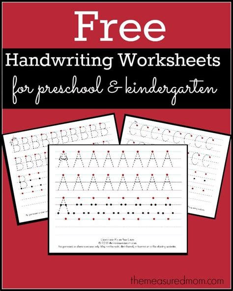Level 3 handwriting worksheets - uppercase - The Measured Mom