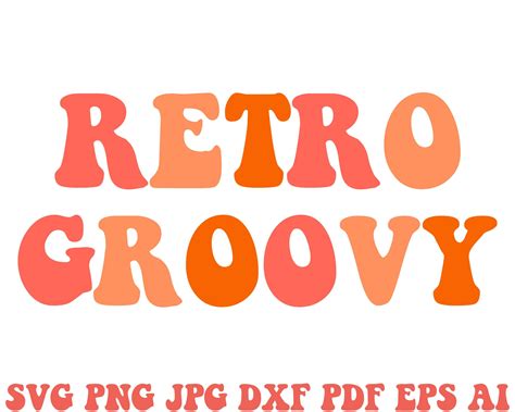 Retro Font Vintage Font Groovy Alphabet Font Retro Etsy Uk