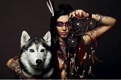 Dreamcatcher Native American Wolf Wallpapers Background Screensavers