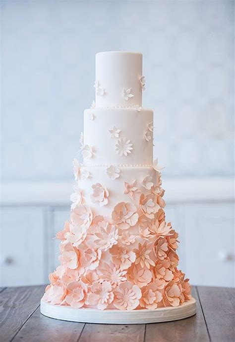 34 Delicate Ombre Wedding Cake Ideas From Pinterest Dpf