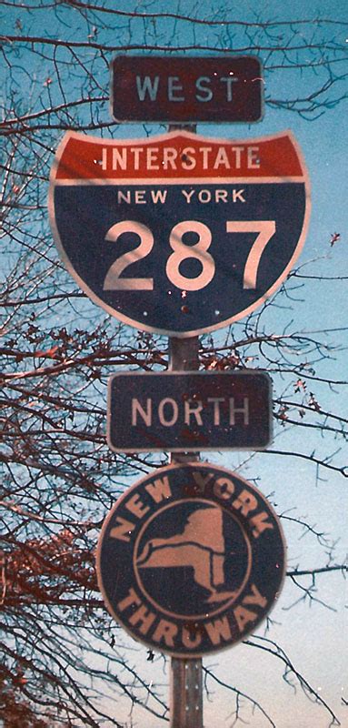 New York New York Thruway And Interstate 287 Aaroads Shield Gallery