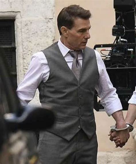 mission impossible 7 ethan hunt vest men amazing party grey outfit