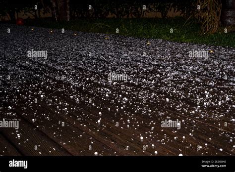 Large Grains Of Hail On A Black Background Background Texture After