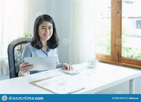 Financial Planning Marketing And Accounting Portrait Of Asian