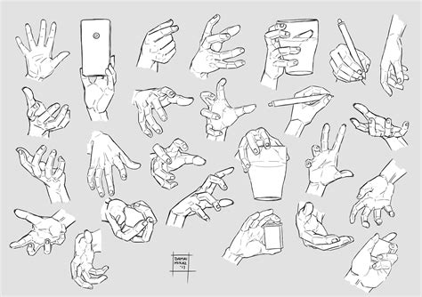 Sketchdump December 2017 Hands By Damaimikaz Hand Drawing Reference