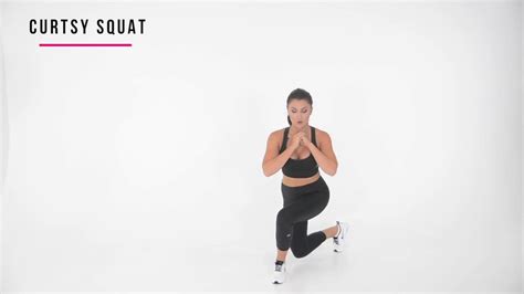 How To Do A Curtsy Squat I Sexyfit Coaching Youtube