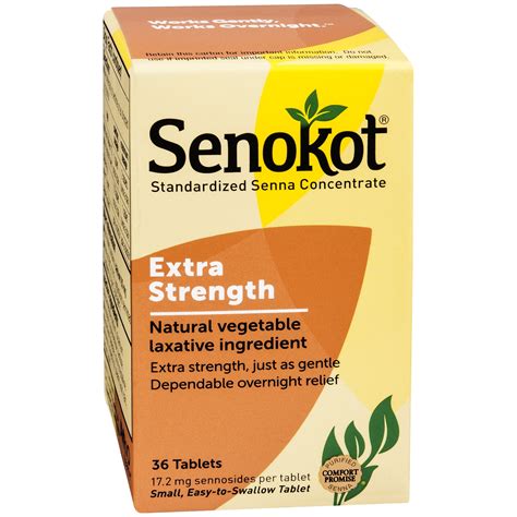 Senokot® Extra Strength Standardized Senna Concentrate Tablets 36 Count